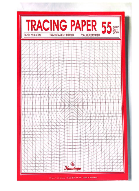 A4 Size Tracing Paper 55gsm Thickness 50 Sheets