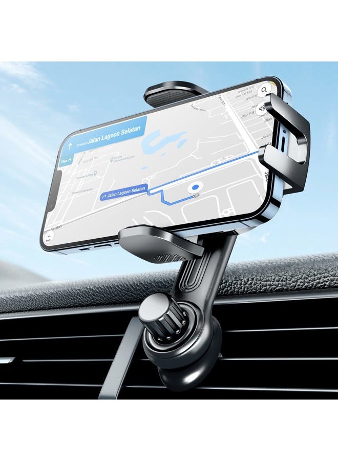 eSamcore Car Vent Phone Mount, Car Phone Holder Mount with Swing Arm Air Vent Clip Car Mount Cell Phone Holder Car for iPhone 12/13 Pro Max & All 4.7" - 6.9" Android Smartphone - Image 1