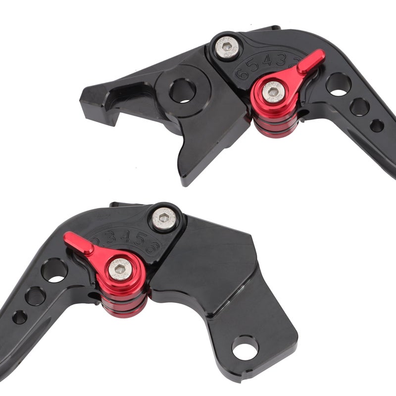 Generic IDEXPOR Motorcycle Brake Levers Clutch Brake Lever Handle CNC Adjustable Short Compatible with SV650/DL650/V-STROM/600/750 Katana  - Image 2