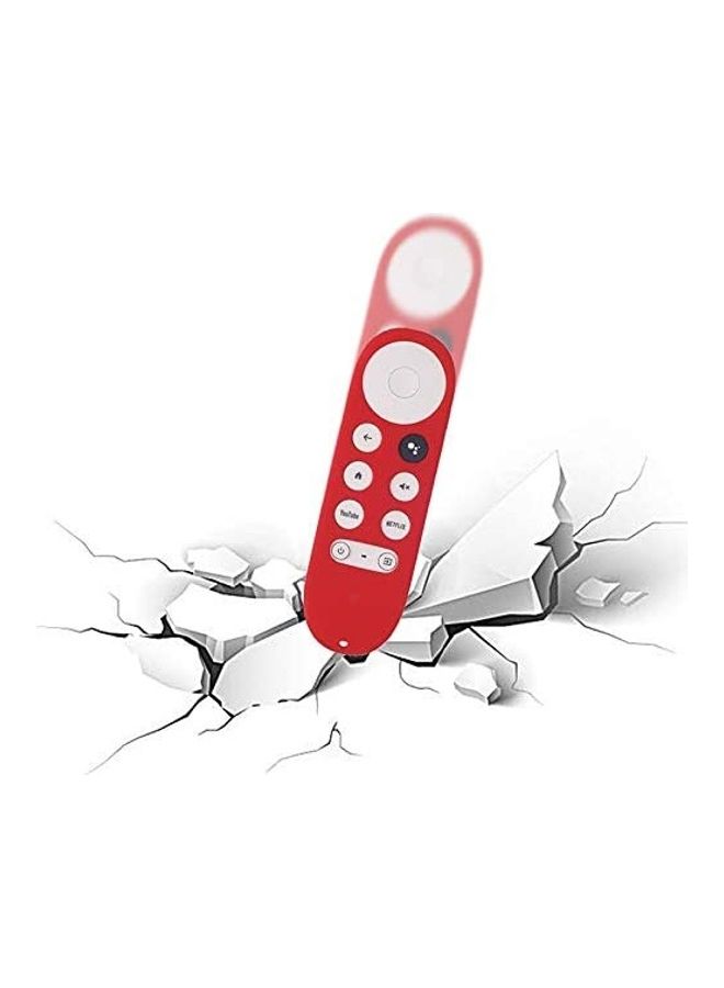 NIBEMINENT Shockproof Protective Case For Google TV Remote Red  - Image 4