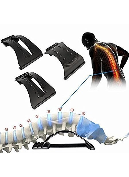 Swabs Swabs Adjustable Magic Back Pain Relief Lumbar Region Support with Cushion Removable  - Image 3