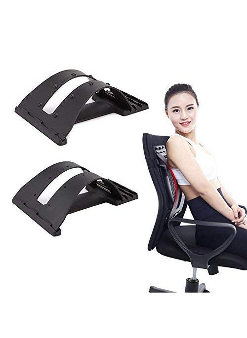 Swabs Swabs Adjustable Magic Back Pain Relief Lumbar Region Support with Cushion Removable  - Image 2
