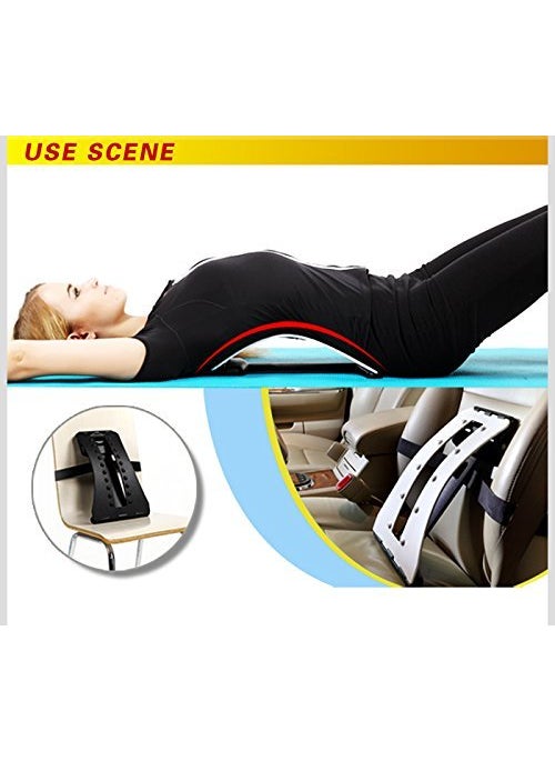 Swabs Swabs Adjustable Magic Back Pain Relief Lumbar Region Support with Cushion Removable  - Image 4