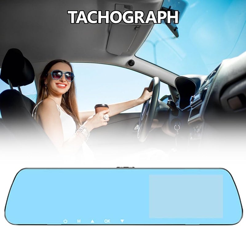 Black Vehicle Dashboard Recorder Front Camera 1080P 3 5 Inch Screen Car DVR - Image 3