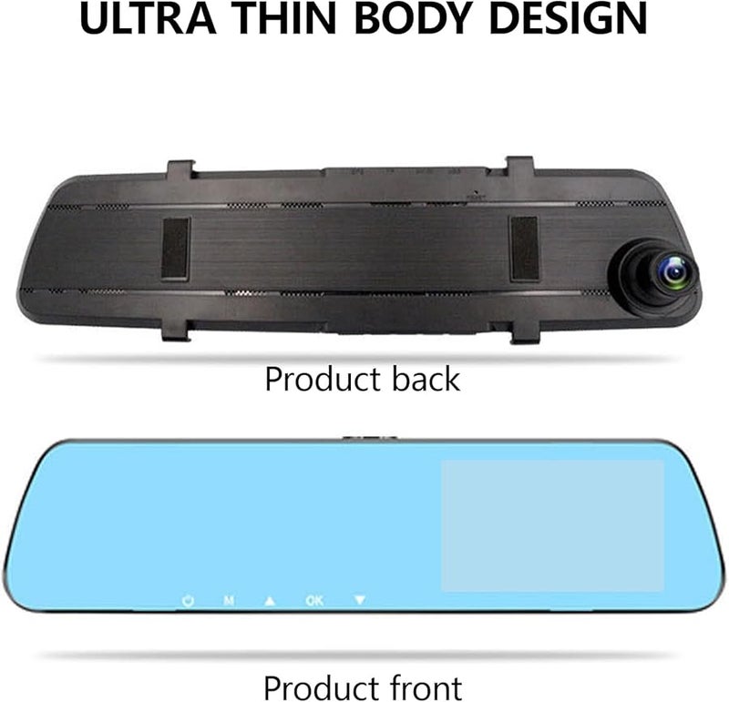 Black Vehicle Dashboard Recorder Front Camera 1080P 3 5 Inch Screen Car DVR - Image 5