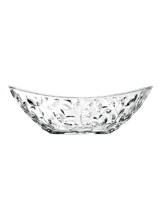 RCR Laurus Avant-Garde Sophisticated Sleek Modern Stylish Crystal Glass Oval Bowl Clear 11.4 x 34 x 21.6 cm 25592020106