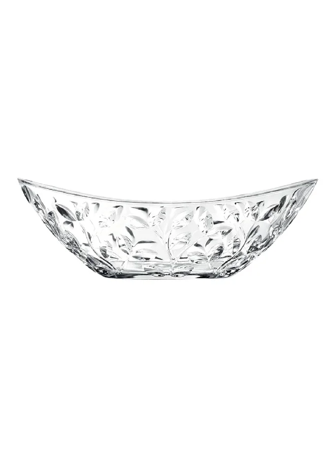 RCR Laurus Avant-Garde Sophisticated Sleek Modern Stylish Crystal Glass Oval Bowl Clear 11.4 x 34 x 21.6 cm 25592020106