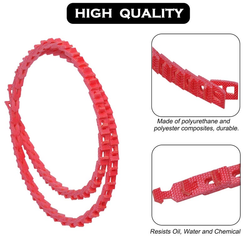 Wadoy Power Twist V Belt 3/8-Inch X 4 Feet Z Type  Industrial Rubber Link V-Belts  Adjustable Powertwist Drive V-Belts - Image 2