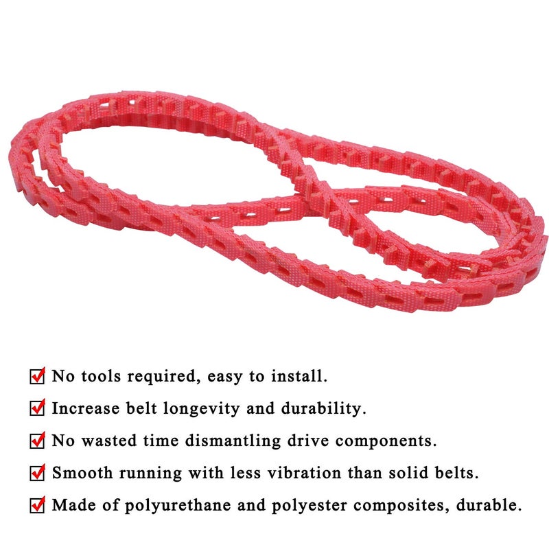 Wadoy Power Twist V Belt 3/8-Inch X 4 Feet Z Type  Industrial Rubber Link V-Belts  Adjustable Powertwist Drive V-Belts - Image 5