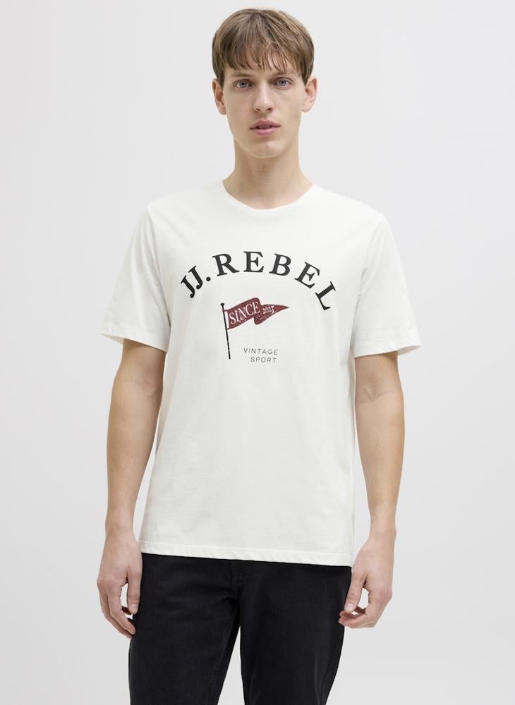 JJ Rebel by Jack & Jones Jrebpreppy Tee Ss Crew Neck T-Shirt  - Image 1