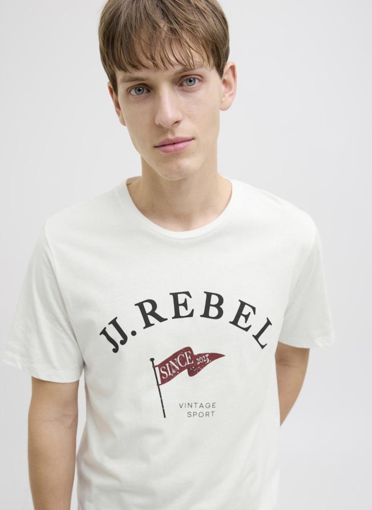 JJ Rebel by Jack & Jones Jrebpreppy Tee Ss Crew Neck T-Shirt  - Image 3