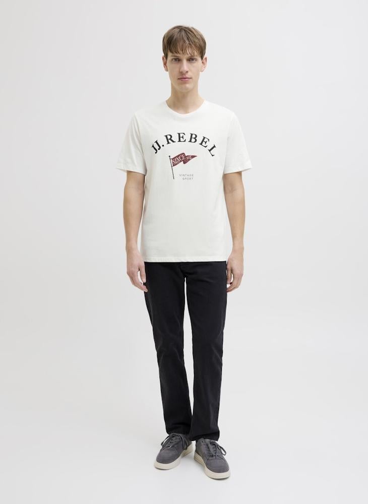 JJ Rebel by Jack & Jones Jrebpreppy Tee Ss Crew Neck T-Shirt  - Image 5