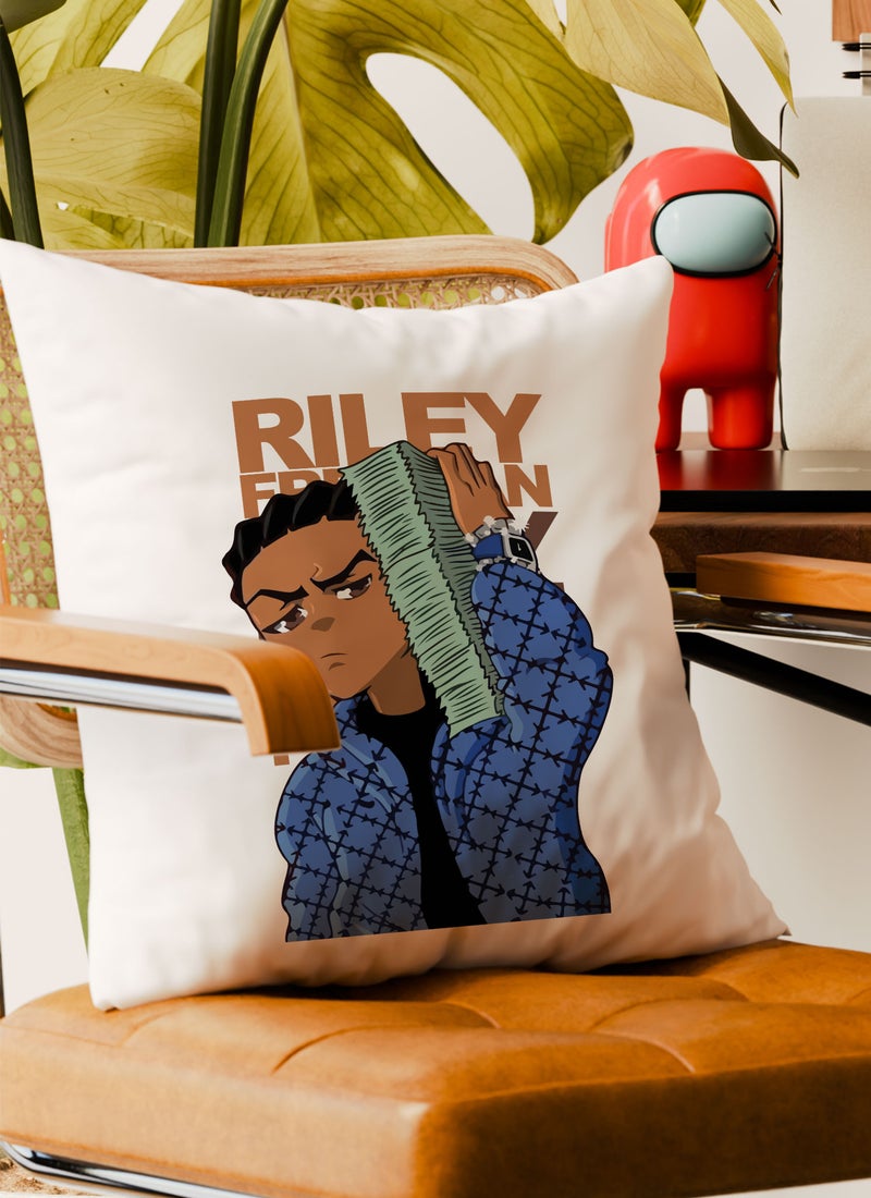 LOUD UNIVERSE The Boondocks Jar The Boondocks Couch Cushion Riley Freeman Decorative Cushion Brotherhood Funny anime Moment-Money Anime - Image 4