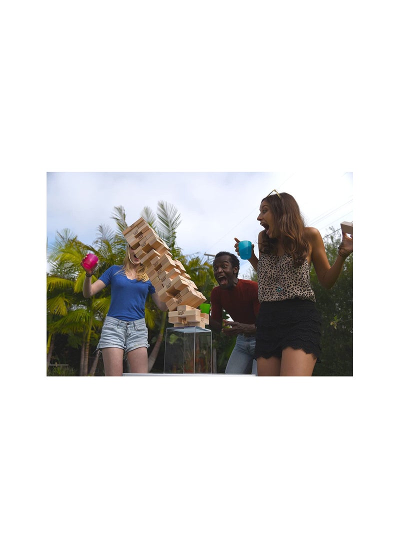 DeloPik - Jenga GIANT Genuine Hardwood Game (Stacks to 4+ feet) - Image 1