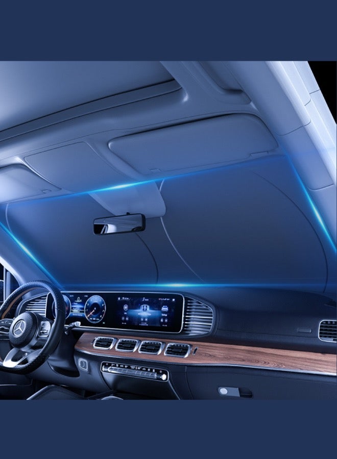 Car Windshiel Sunshade,Foldable UV Rays and Heat Sun Visor Protectorr,Fit for Cars,Trucks,SUVs - Image 2