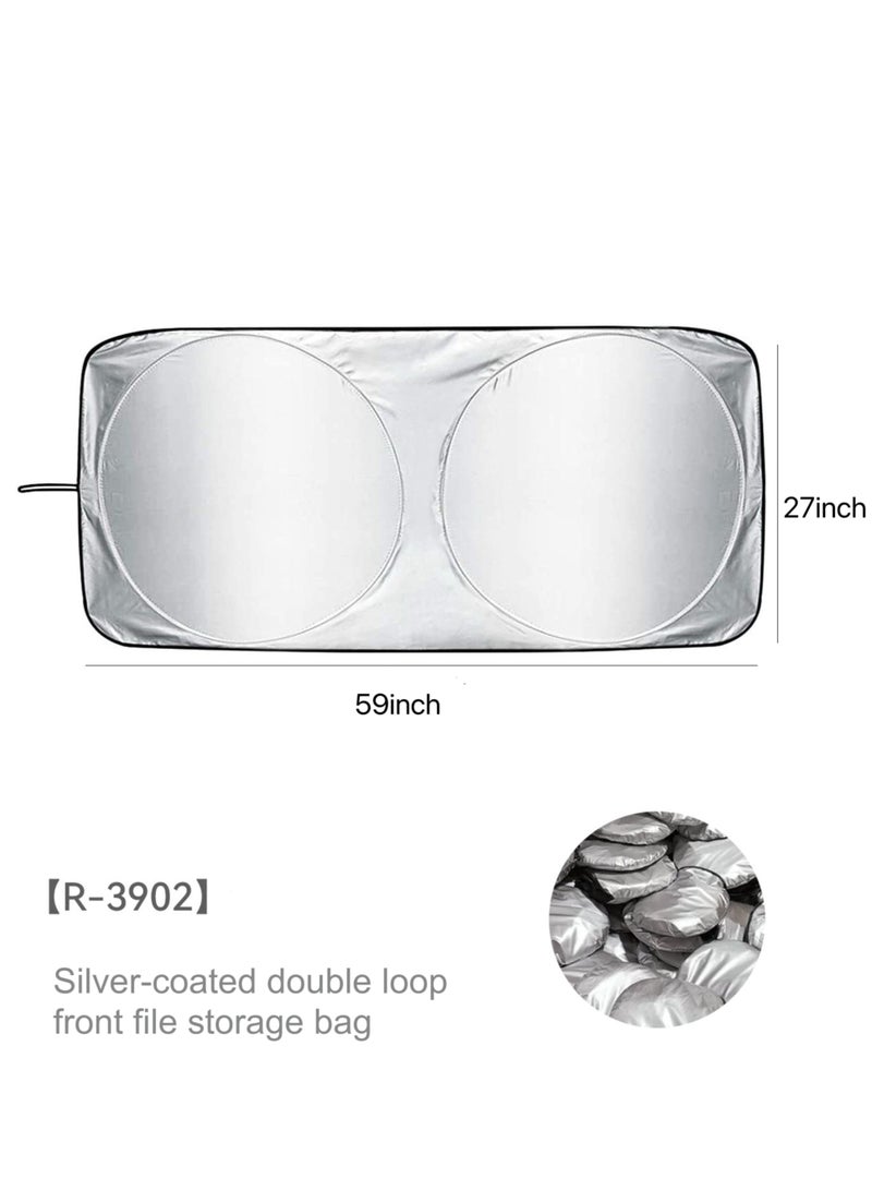 Car Windshiel Sunshade,Foldable UV Rays and Heat Sun Visor Protectorr,Fit for Cars,Trucks,SUVs - Image 4