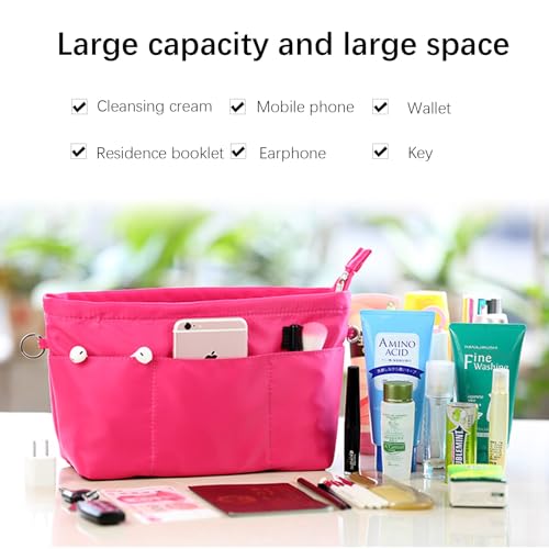 Lckaey Purse organizer insert for neverfull handbag is compatible with more similar brands of tote bagnylon organizer 3055redM - Image 3