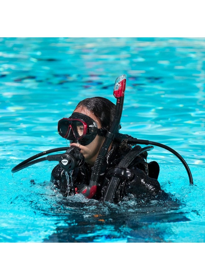 TUSA M212 Freedom Ceos Scuba Diving Mask Black/Metallic Dark Red - Image 5