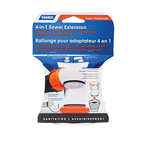 Camco 39735 4-n-1 Sewer Extension for Recessed Dump Station - Image 1