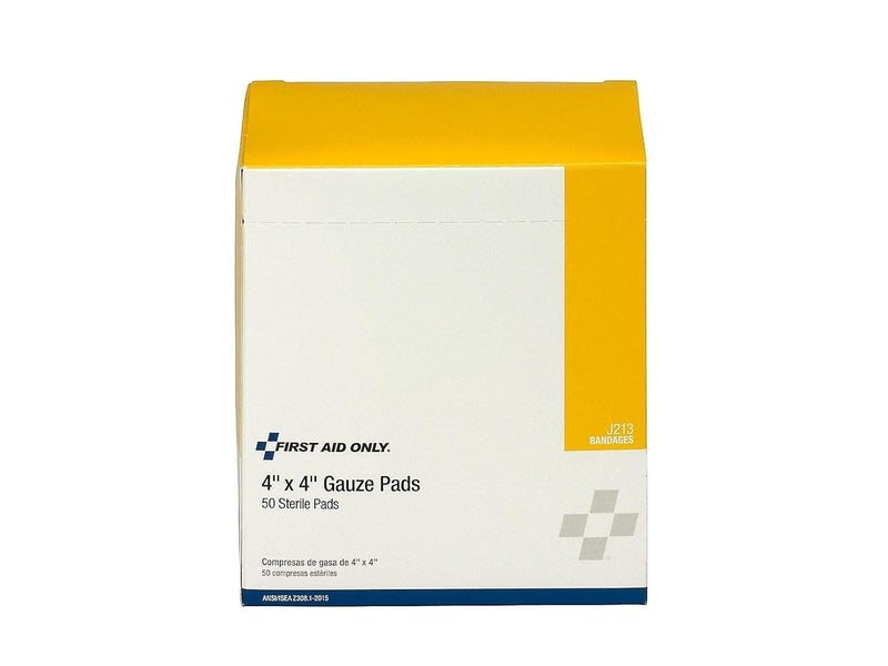 First Aid Only 4 X 4 Sterile Gauze Dressing Pads Box of 50  J213 - Image 2