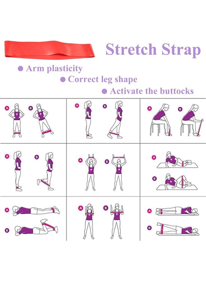 DUNISO Foam Roller Set - Hollow Foam Massage Roller, Massage Ball, Roller Stick, Stretch Band, Resistance Band, Storage Bag, Suitable for Muscle Massage, Relieve Muscle Soreness, Crescent (6 Pack)  - Image 5