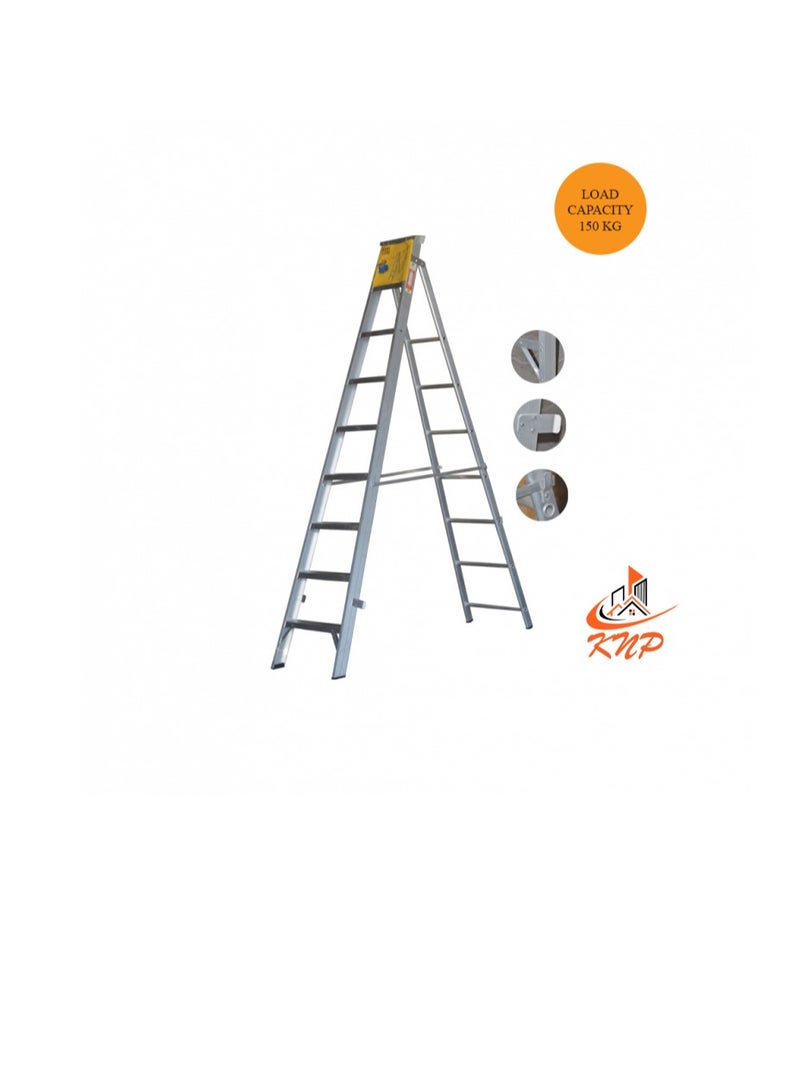 KNP Heavy Duty Dual Purpose Aluminum Ladder 3 STEPS  - Image 2