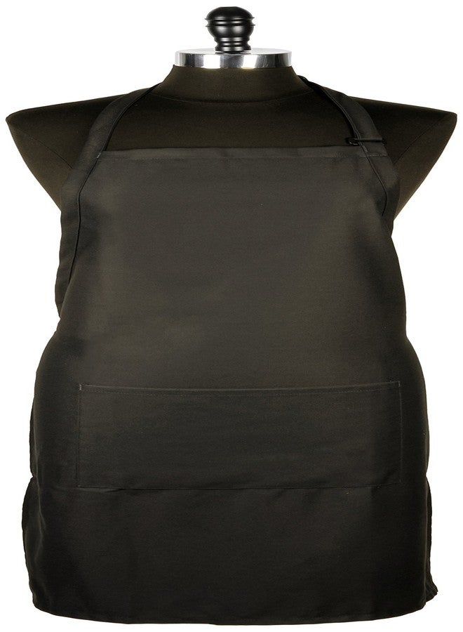 Mercer Culinary M61110BCS Genesis Bib Apron with Pocket, Black - Image 2