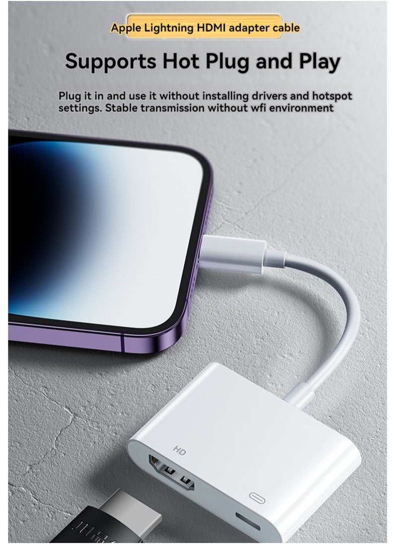 VICTGOAL - For iPhone  Lightning to HDMI projection cable - Image 1