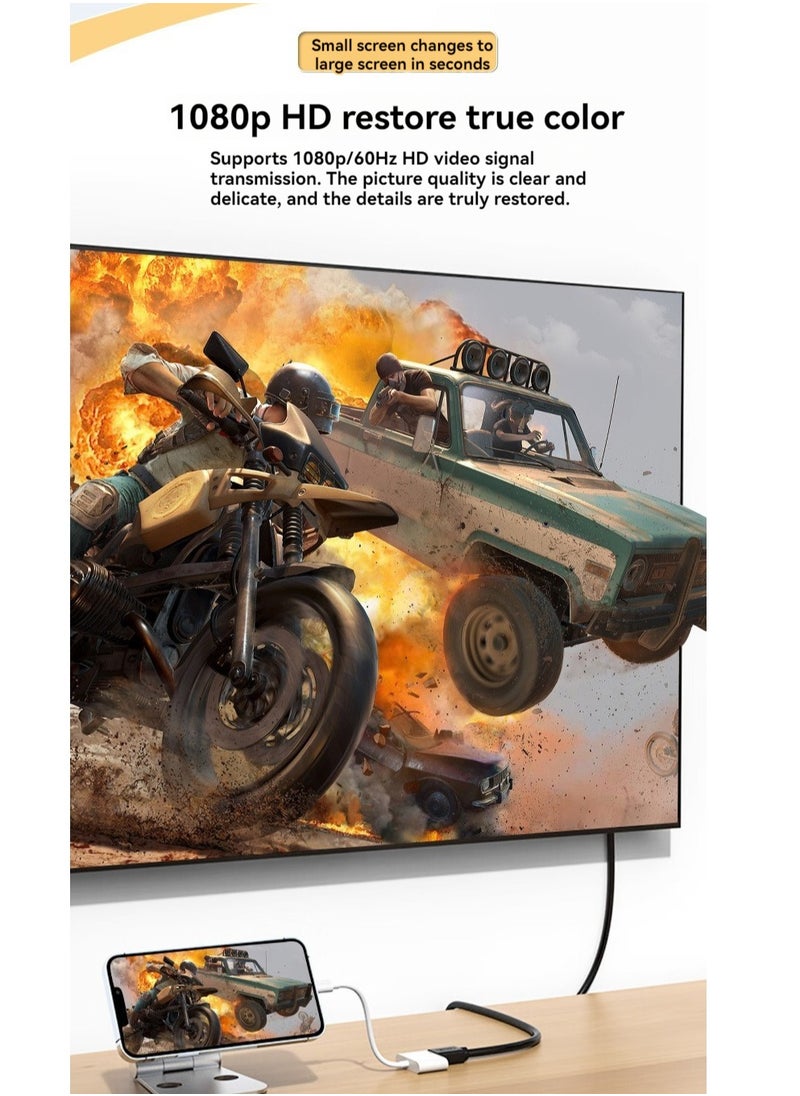 VICTGOAL - For iPhone  Lightning to HDMI projection cable - Image 1