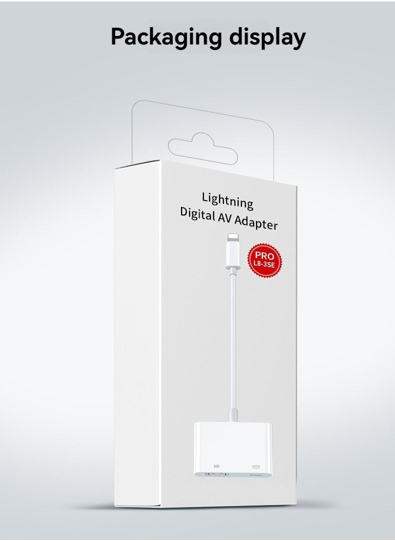 VICTGOAL - For iPhone  Lightning to HDMI projection cable - Image 1