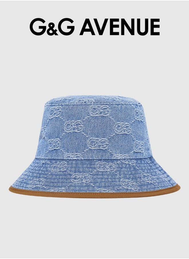G&G AVENUE Vintage 100% Cotton Canvas Denim Bucket Hat Casual Outdoor Fishing Hiking Safari Boonie Hat  - Image 1