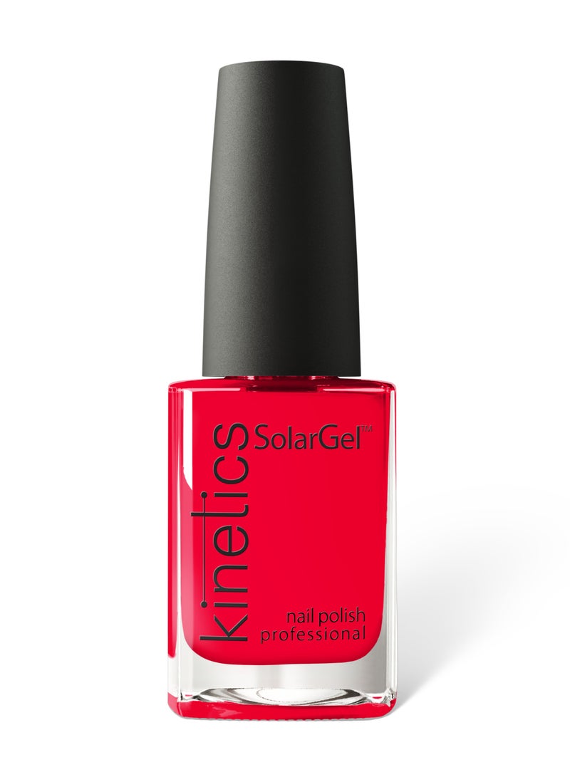 KINETICS SOLARGEL PROFESSIONAL NAIL POLISH 15 ML | #435 Get *RED* Done - Image 1