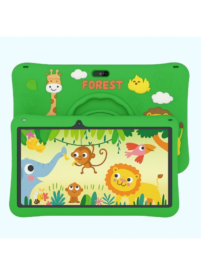 MODIO TAB Modio M25 Kids Tablet – 10.1 Inch HD Display, Android 13, 8GB RAM + 512GB Storage, 8000mAh, Dual Camera, 5G WiFi, with Pen, Watch & Stickers (Green) - Image 1