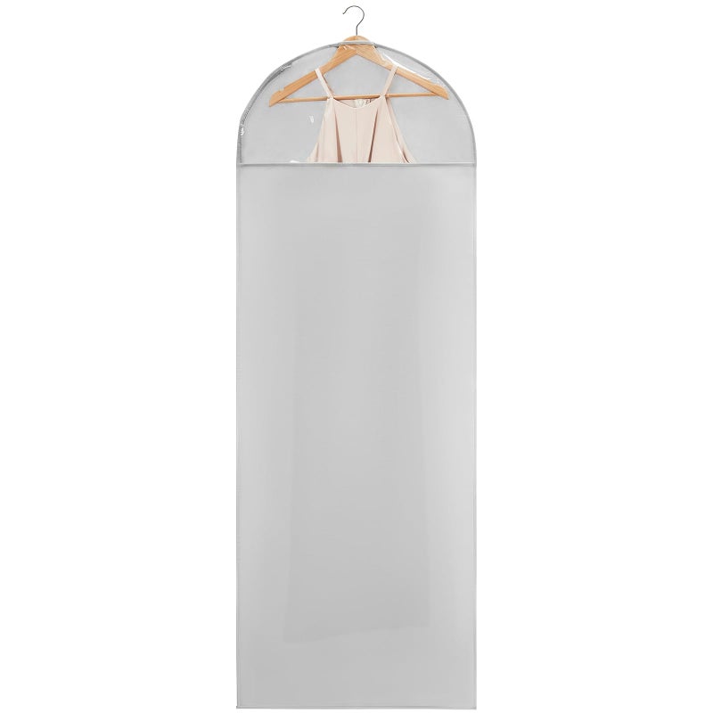 Carbrea 66 Inch Garment Bags for Hanging Clothes - Long Dress Bags for Gowms Closet Wardrobe Storage Travel - 1 Pack - Image 1