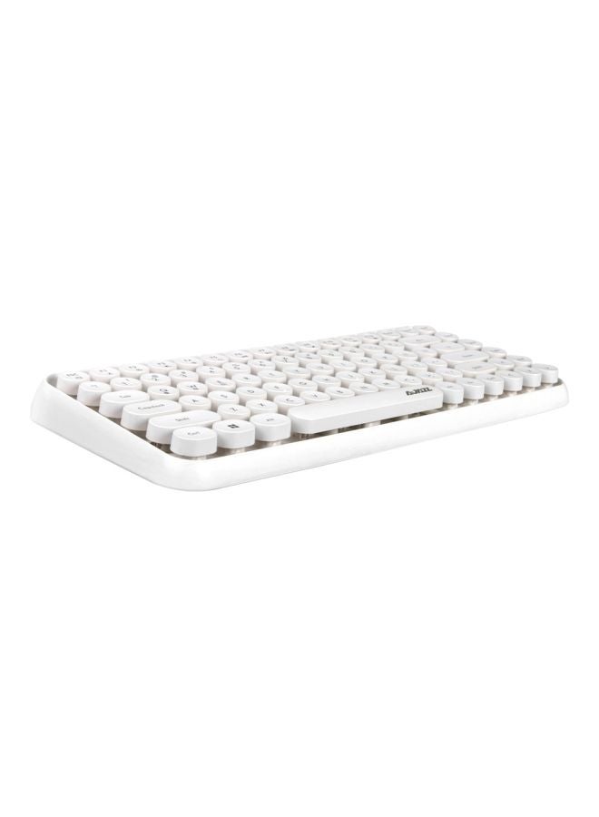 NIBEMINENT Wireless Keyboard White - Image 4