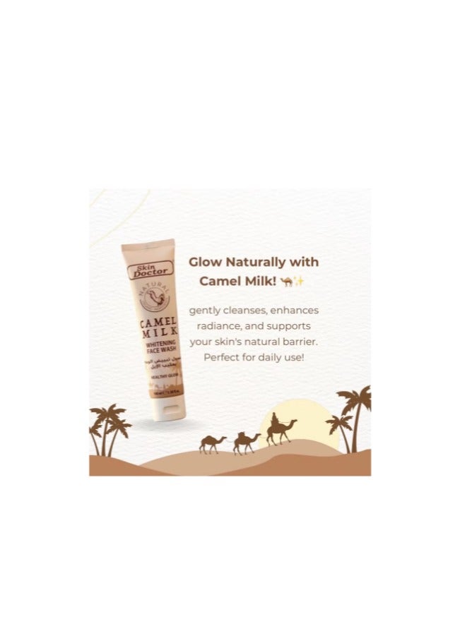 Skin Doctor Camel Milk Whitening Face Wash 100ml - Deep Cleansing, Brightening, and Hydrating Exfoliator - Image 2