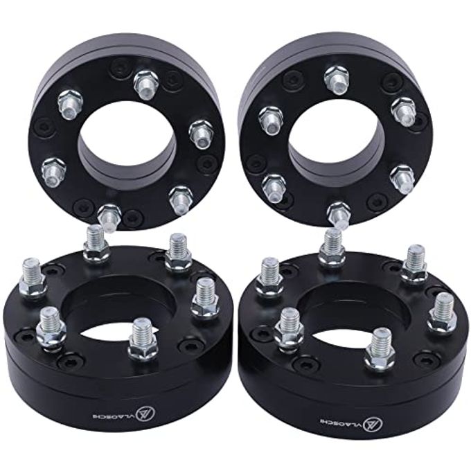 VLAOSCHI Black Forged 5X4.75 To 6X5.5 Wheel Adapters 2 Inch Compatible With Chevy 5 Lug To 6 Lug Adapter For Camaro Corvette Blazer S10 Jimmy Sonoma (Adapt 6X139.7 Rim On 5X120.65 Vehicle) Pack Of 4 - Image 4