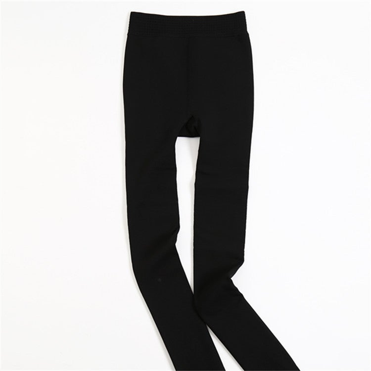 Thickened, Fleece-Lined, Extra-Long Plus-Size Adult Dance Tights, Skin-Colored And White Leggings - Image 1
