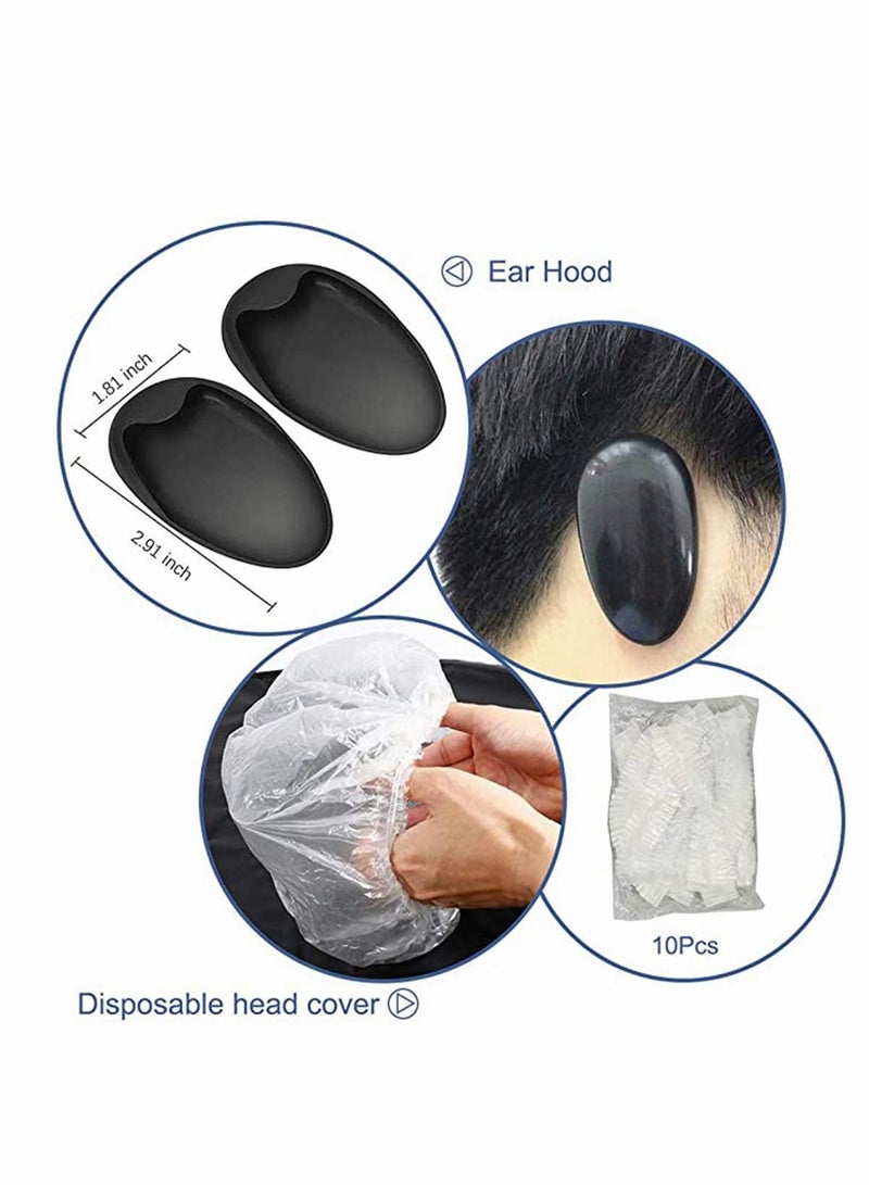 DIY Hair Color Kit with Tinting Bowl, Brush, Hair Clips, Ear Covers, Cape, and Gloves for AtHome Use - Image 4