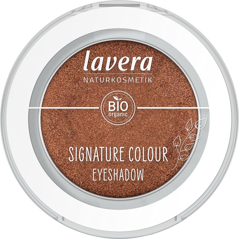 lavera Signature Colour Eyeshadow Amber 07 bronze Organic Almond Oil Vitamin E Vegan Shimmering Intensive Color Release 1 pc