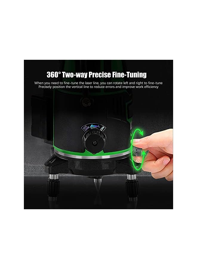 ECVV Laser Level 2 Lines Green Light Professional Cross Marking Meter Self Leveling Horizontal Vertical Laser Ruler Spirit Level Lm520Gd  - Image 3