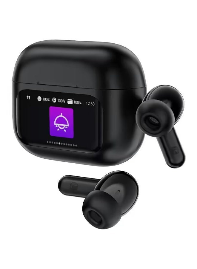 ACEFAST W6 ANC AI ENC True Wireless Earbuds with Smart Display, Bluetooth 5.4, -35dB Active Noise Cancellation, Gaming Mode, 35H Battery, IPX4, USB-C Charging - Image 4