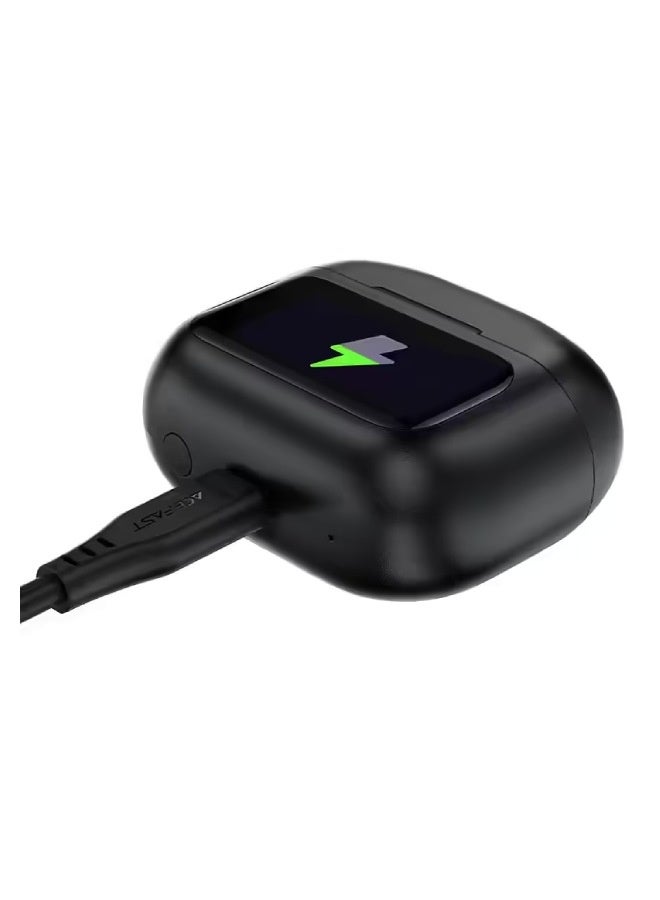 ACEFAST W6 ANC AI ENC True Wireless Earbuds with Smart Display, Bluetooth 5.4, -35dB Active Noise Cancellation, Gaming Mode, 35H Battery, IPX4, USB-C Charging - Image 3