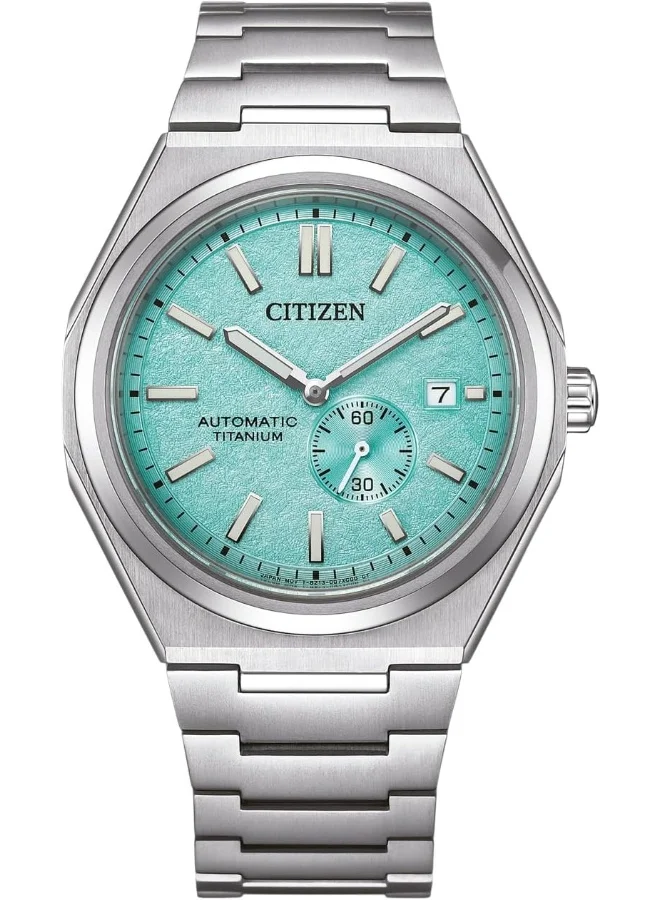 CITIZEN Citizen NJ0180-80M Automatic Men's Watch Titanium 10 Bar Analogue Date Silver, bracelet
