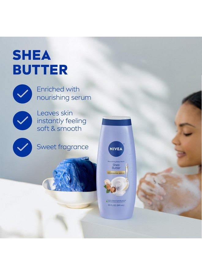 نيفيا غسول الجسم المغذي بزبدة الشيا من نيفيا مع سيروم مغذي، غسول مرطب للجسم للنساء، غني ببروفيتامين B5 وفيتامين E، زجاجة سعة 20 أونصة سائلة - Image 3
