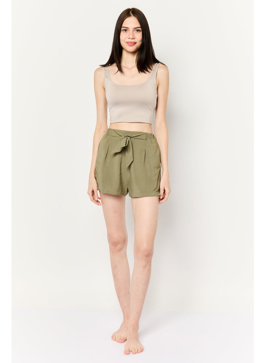 Hurley Wome Solid Beachwear Short, Olive  - Image 2