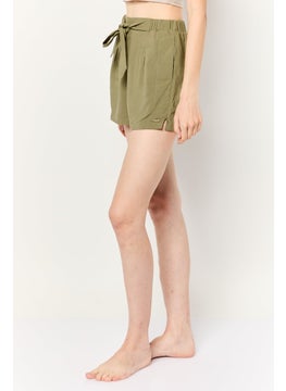 Hurley Wome Solid Beachwear Short, Olive  - Image 3