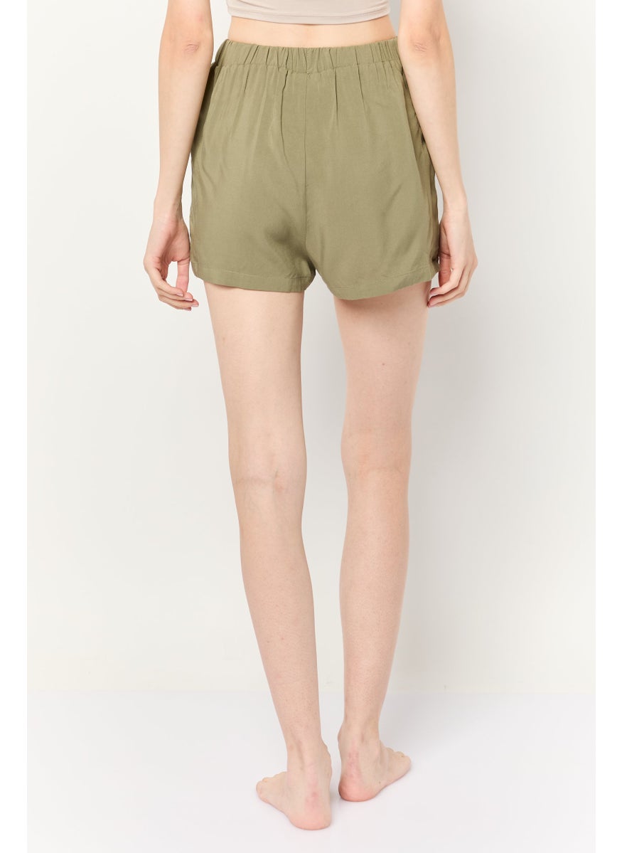 Hurley Wome Solid Beachwear Short, Olive  - Image 4