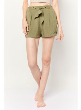 Hurley Wome Solid Beachwear Short, Olive  - Image 1