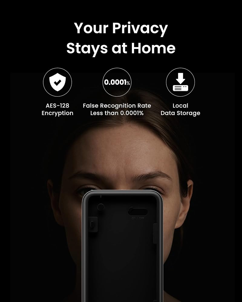 SwitchBot Keypad Vision with 3D Face Recognition for SwitchBot Smart Door Lock, Keyless Entry by Face, Fingerprint, Supports Virtual Passwords for Home Security - Image 2